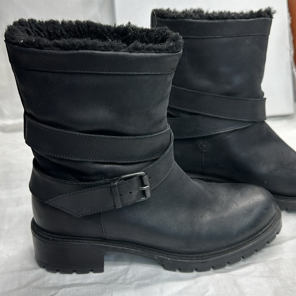ROSS & SNOW Shearling Moto Boots - Picture 10 of 12